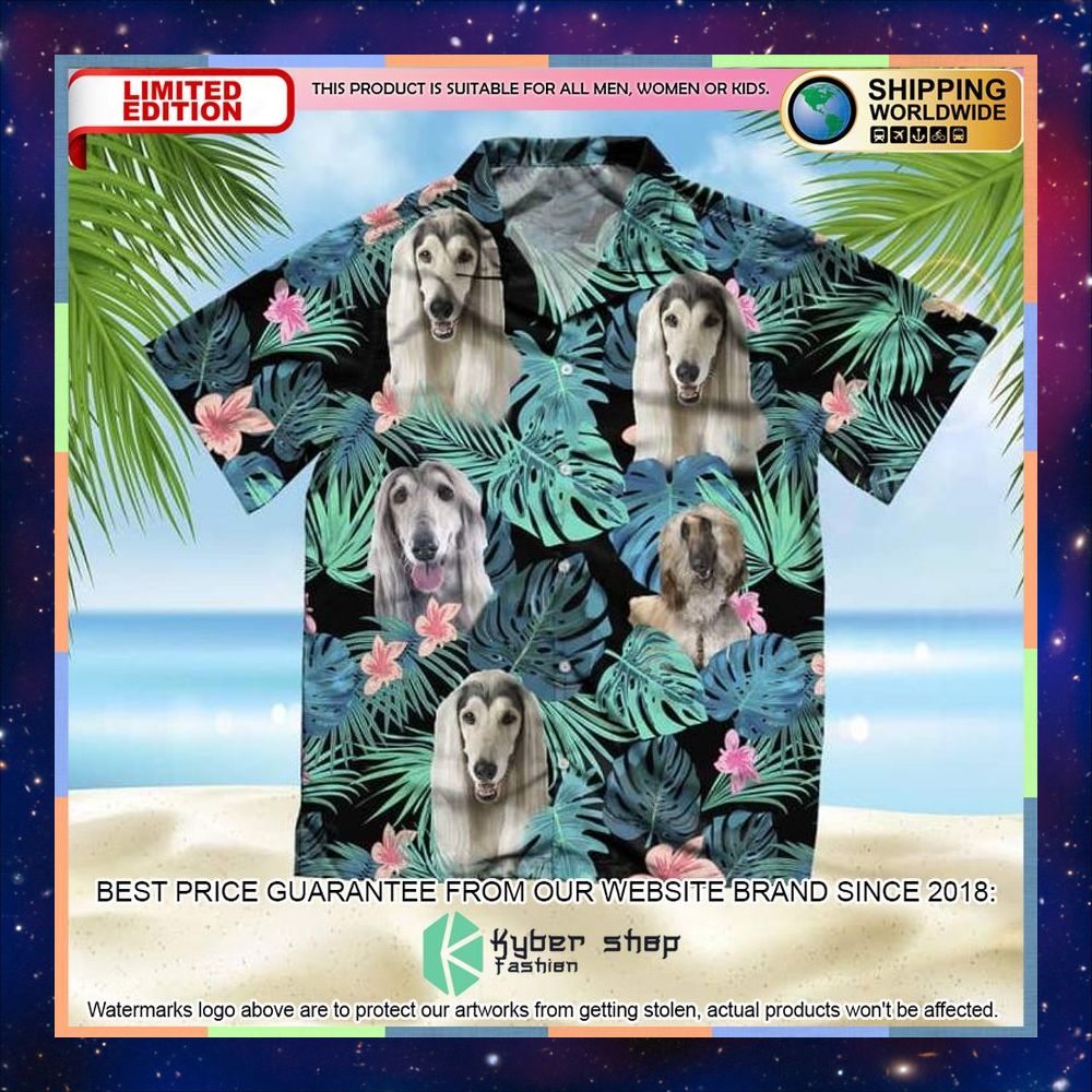 Afghan Hound Summer Leaves Hawaiian Shirt 3 Afghan Hound Summer Leaves Hawaiian Shirt word1