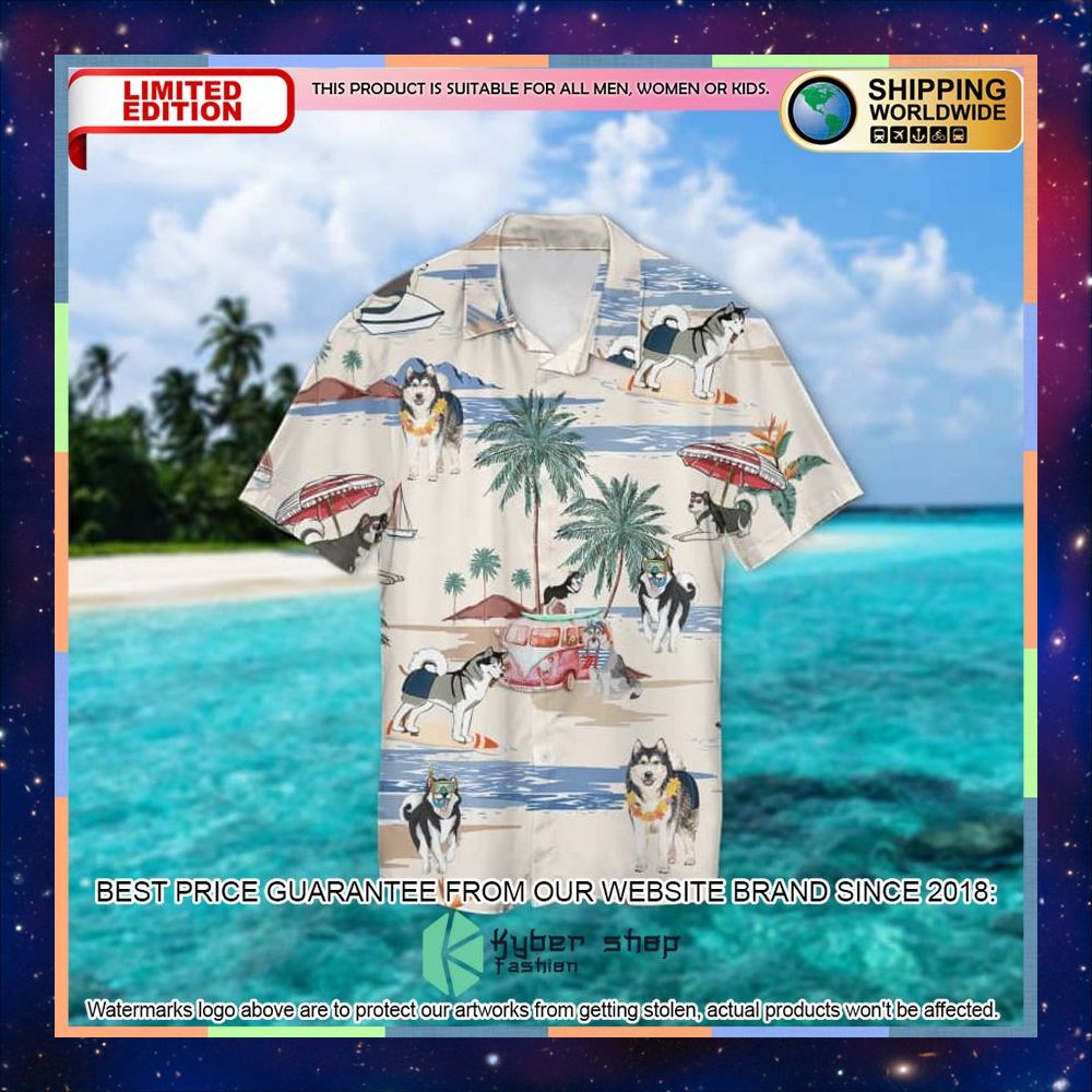 Alaskan Malamute Summer Beach Hawaiian Shirt 4 Alaskan Malamute Summer Beach Hawaiian Shirt word1