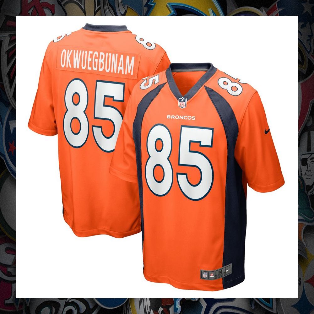 Albert Okwuegbunam Denver Broncos Orange Football Jersey 5 Albert Okwuegbunam Denver Broncos Orange Football Jersey word3
