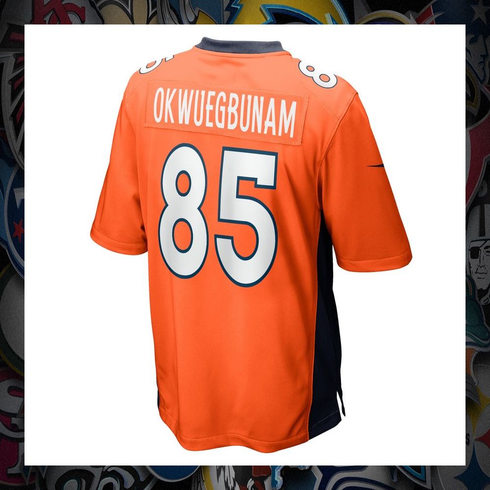 Albert Okwuegbunam Denver Broncos Orange Football Jersey 7 Albert Okwuegbunam Denver Broncos Orange Football Jersey word3