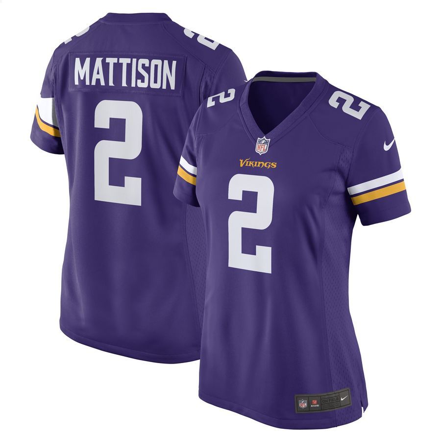 Alexander Mattison Minnesota Vikings Purple Football Jersey