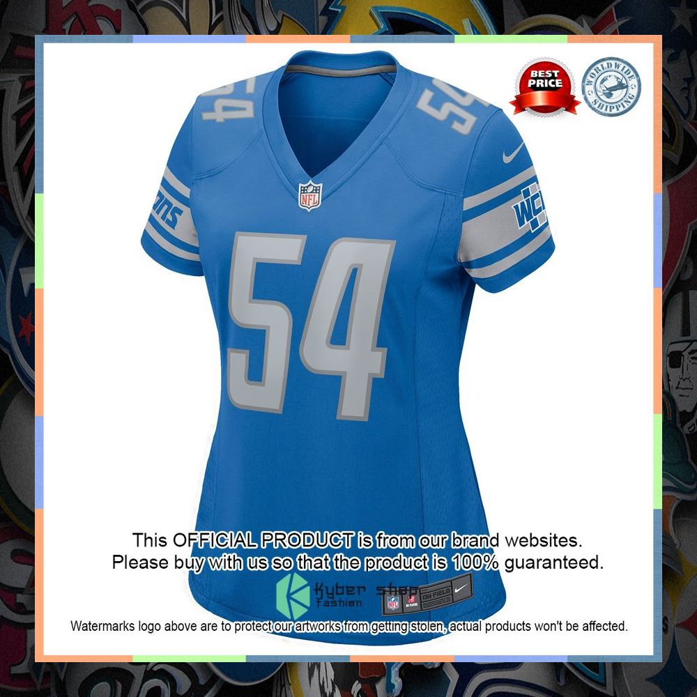 Alim McNeill Detroit Lions Women's Blue Football Jersey 6 Alim McNeill Detroit Lions Women's Blue Football Jersey word1