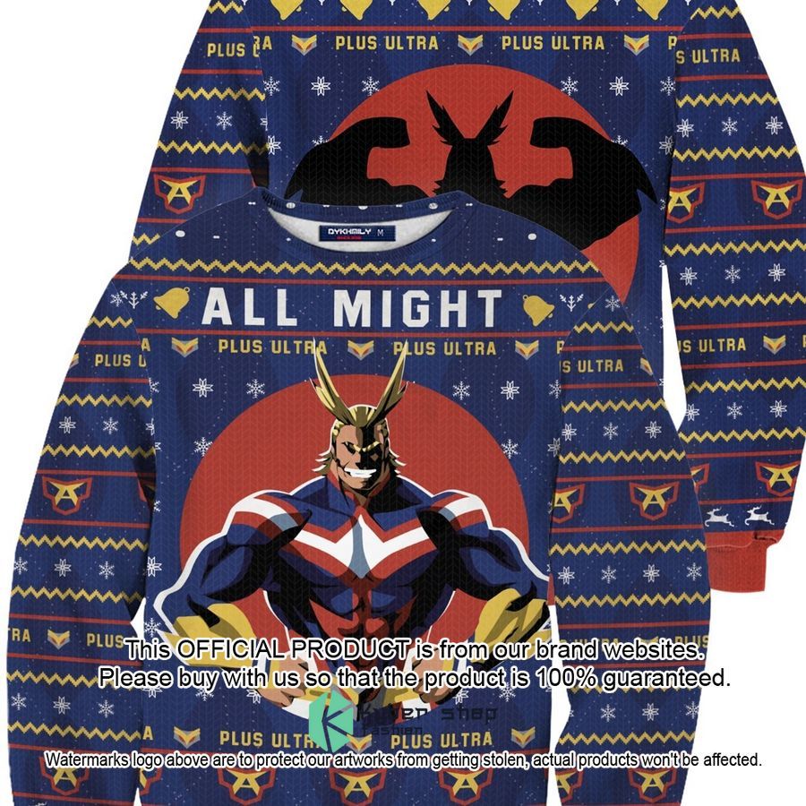 All Might My Hero Academia Christmas Sweater