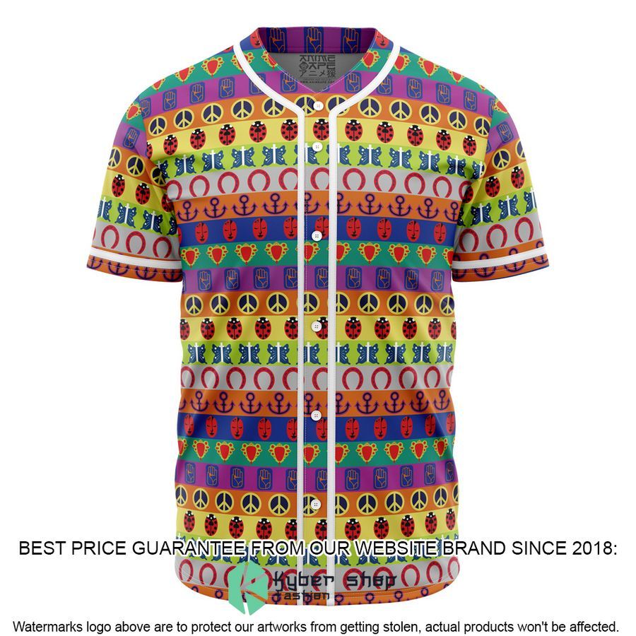 All Symbols Pattern Jojos Bizarre Adventure Baseball Jersey