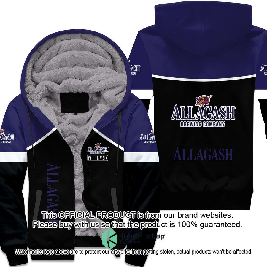 Allagash White Custom Fleece Hoodie word2