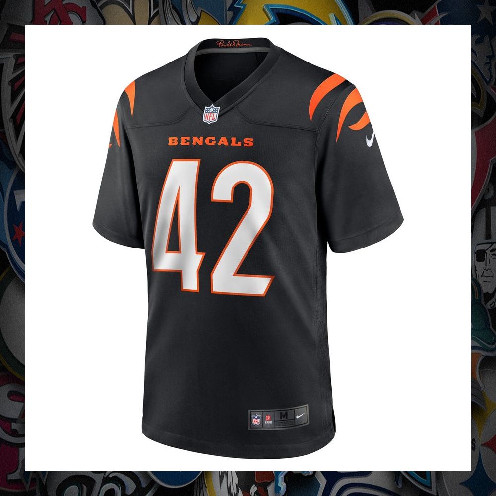 Allan George Cincinnati Bengals Black Football Jersey 6 Allan George Cincinnati Bengals Black Football Jersey word1