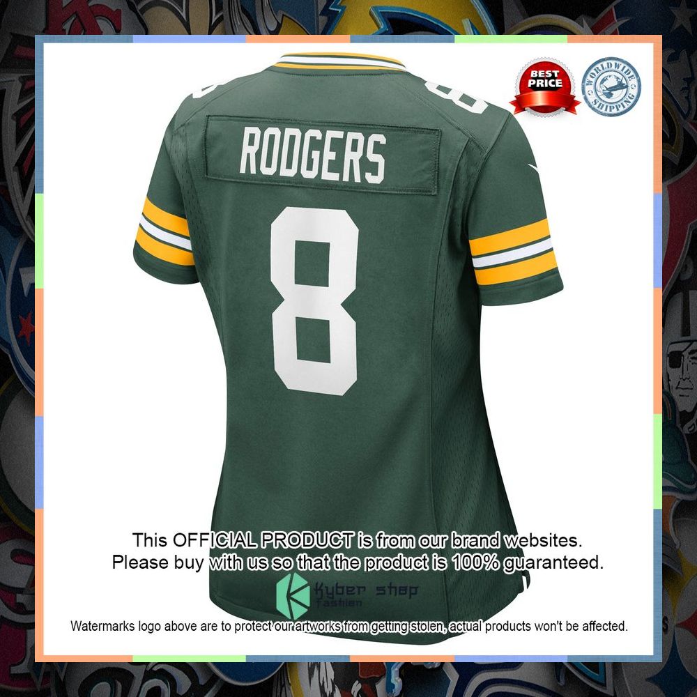 Amari Rodgers Green Bay Packers Women's Green Football Jersey 7 Amari Rodgers Green Bay Packers Women's Green Football Jersey word2