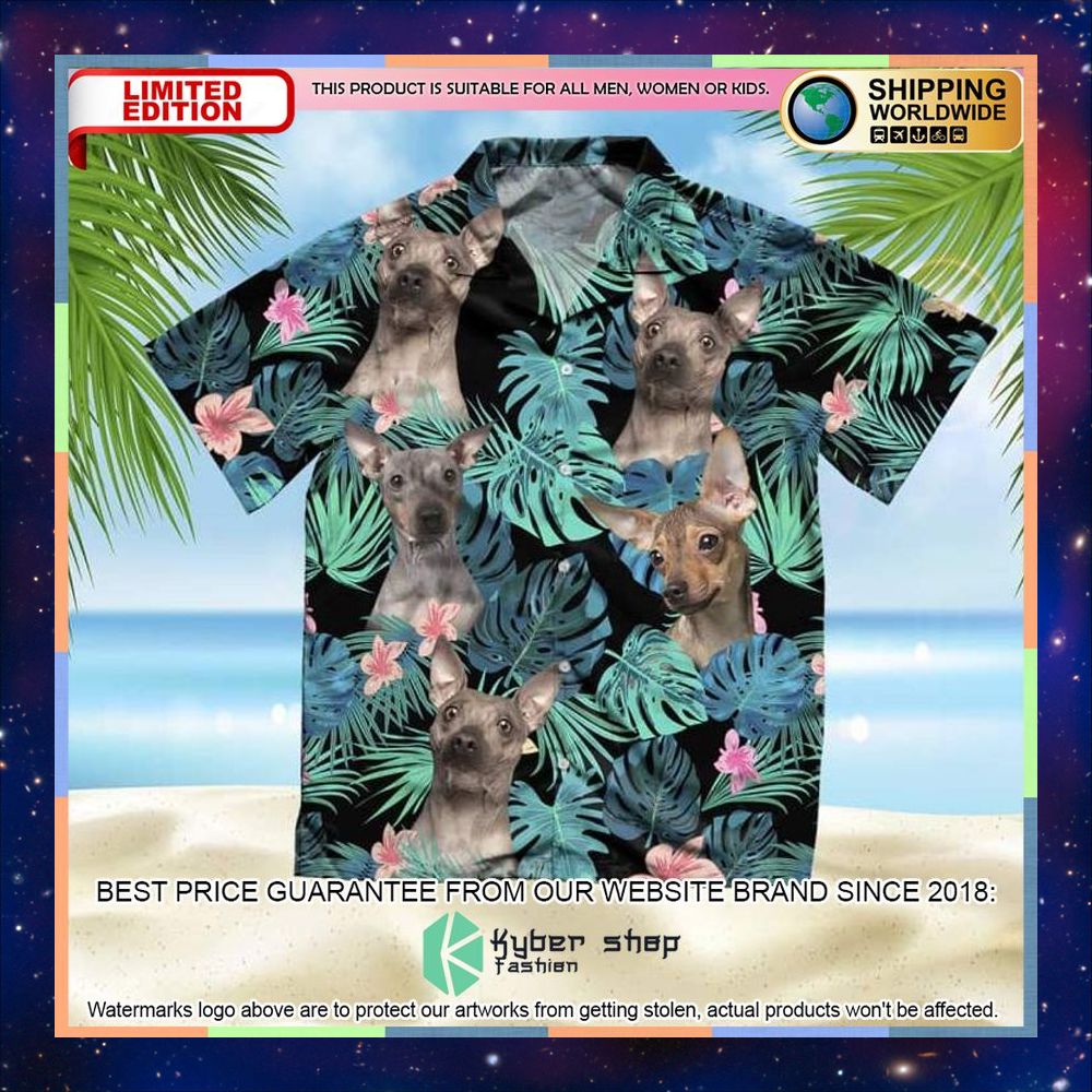 American Hairless Terrier Summer Leaves Hawaiian Shirt 3 American Hairless Terrier Summer Leaves Hawaiian Shirt word2