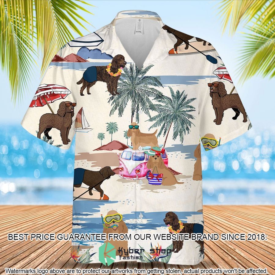 American Water Spaniel Summer Beach Hawaiian Shirt