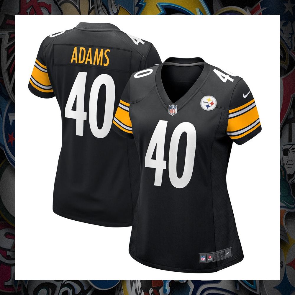 Andrew Adams Pittsburgh Steelers Black Football Jersey 33 Andrew Adams Pittsburgh Steelers Black Football Jersey word3