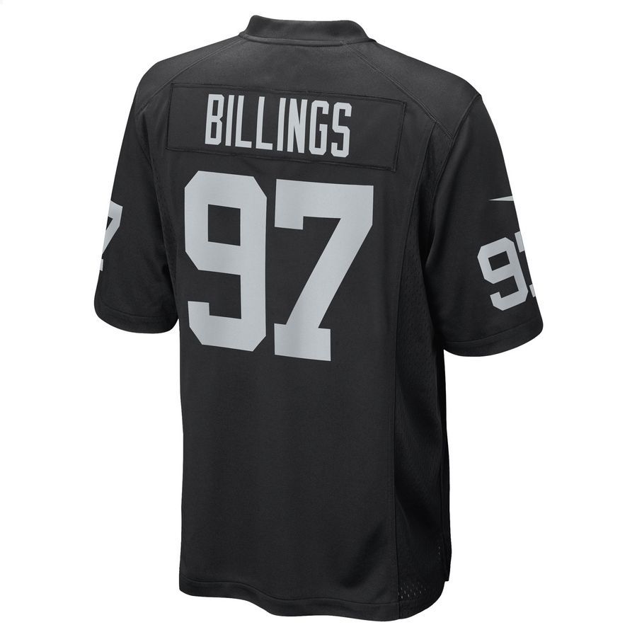 Andrew Billings Las Vegas Raiders Black Football Jersey 3 Andrew Billings Las Vegas Raiders Black Football Jersey word2