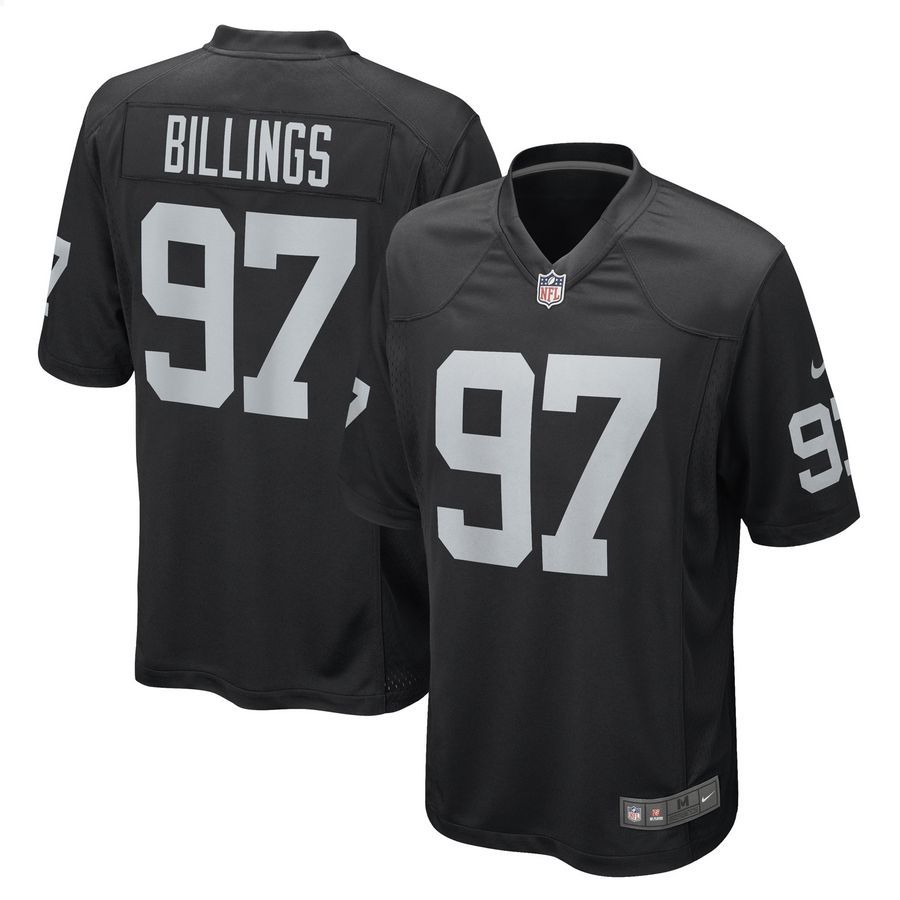 Andrew Billings Las Vegas Raiders Black Football Jersey 4 Andrew Billings Las Vegas Raiders Black Football Jersey word2