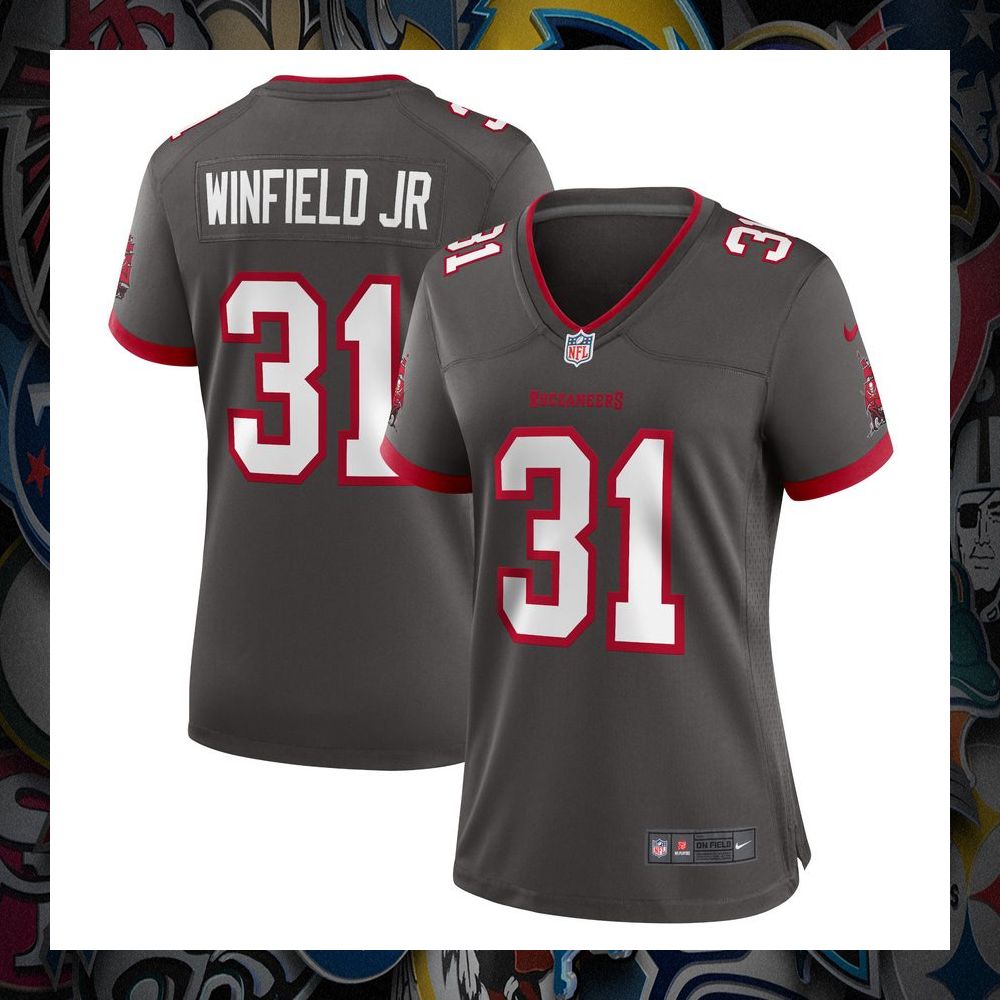 Antoine Winfield Jr. Tampa Bay Buccaneers Pewter Football Jersey 5 Antoine Winfield Jr. Tampa Bay Buccaneers Pewter Football Jersey word1