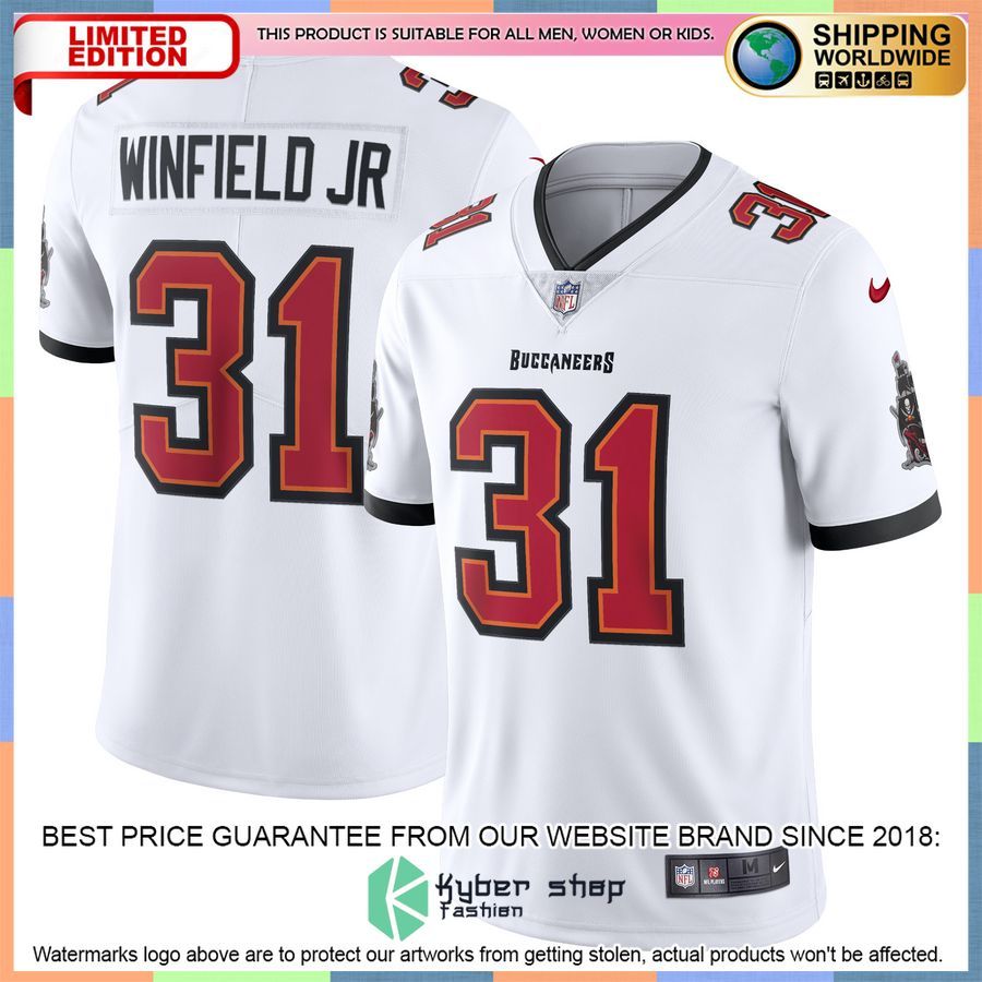 Antoine Winfield Tampa Bay Buccaneers Vapor White Football Jersey
