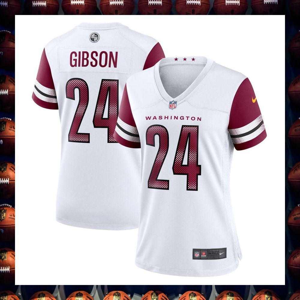 Antonio Gibson Washington Commanders Women's White Football Jersey 4 Antonio Gibson Washington Commanders Women's White Football Jersey word1