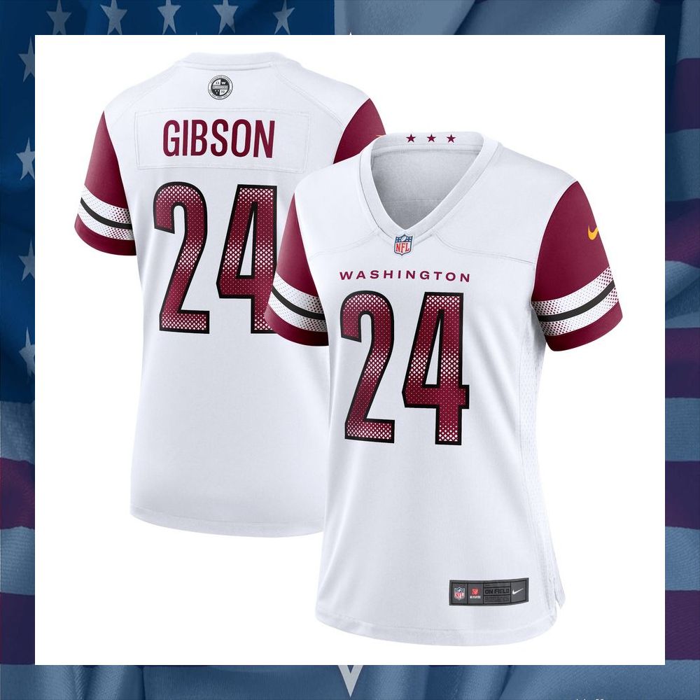 Antonio Gibson Washington Commanders Women's White Football Jersey 9 Antonio Gibson Washington Commanders Women's White Football Jersey word1