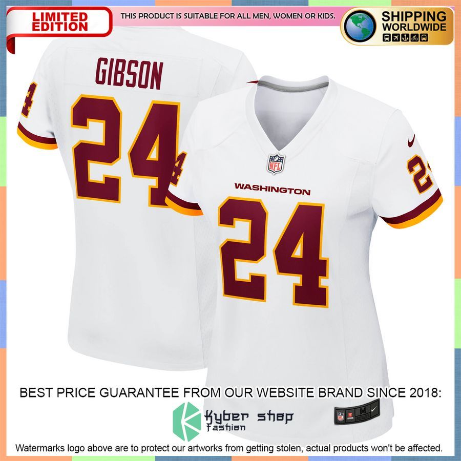Antonio Gibson Washington Football Team Women's White Football Jersey