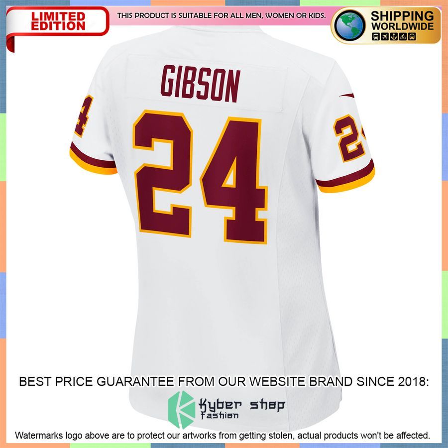 Antonio Gibson Washington Football Team Women's White Football Jersey 3 Antonio Gibson Washington Football Team Women's White Football Jersey word1
