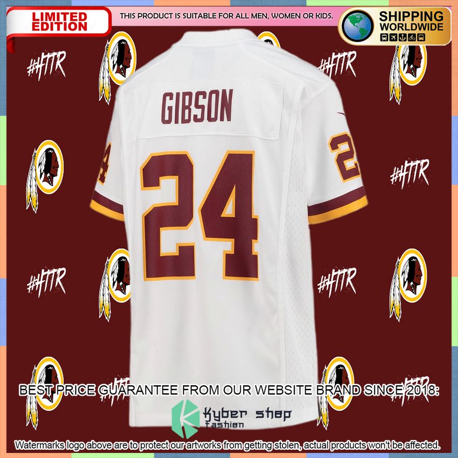 Antonio Gibson Washington Football Team Youth White Football Jersey 6 Antonio Gibson Washington Football Team Youth White Football Jersey word1