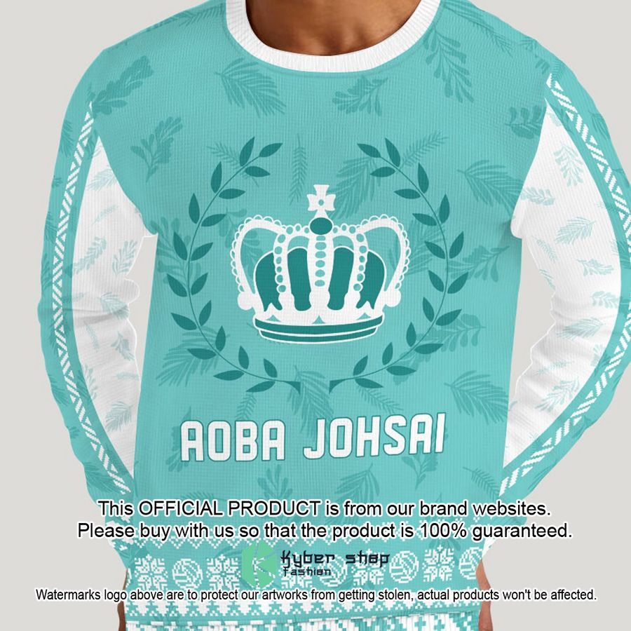 Aoba Johsai Jersey Christmas Ugly Sweater word3