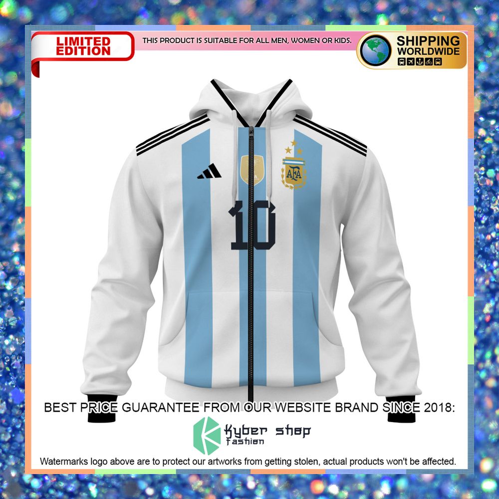 Argentina Messi 10 3 Stars Football Team 3D Hoodie, Shirt 11 Argentina Messi 10 3 Stars Football Team 3D Hoodie, Shirt word1