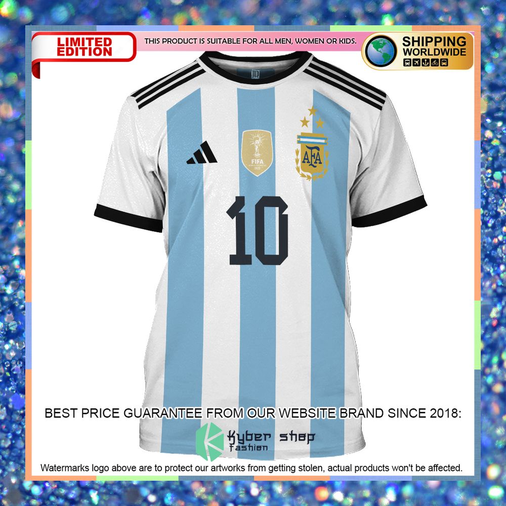 Argentina Messi 10 3 Stars Football Team 3D Hoodie, Shirt 15 Argentina Messi 10 3 Stars Football Team 3D Hoodie, Shirt word1