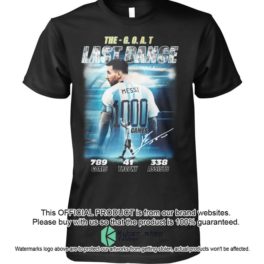 Argentina Messi The Goat Last Dance Shirt, Hoodie word3
