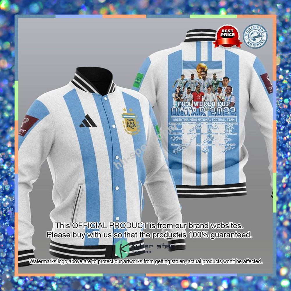 Argentina National Football Team Baseball Jersey, Baseball Jacket 4 Argentina National Football Team Baseball Jersey, Baseball Jacket word2