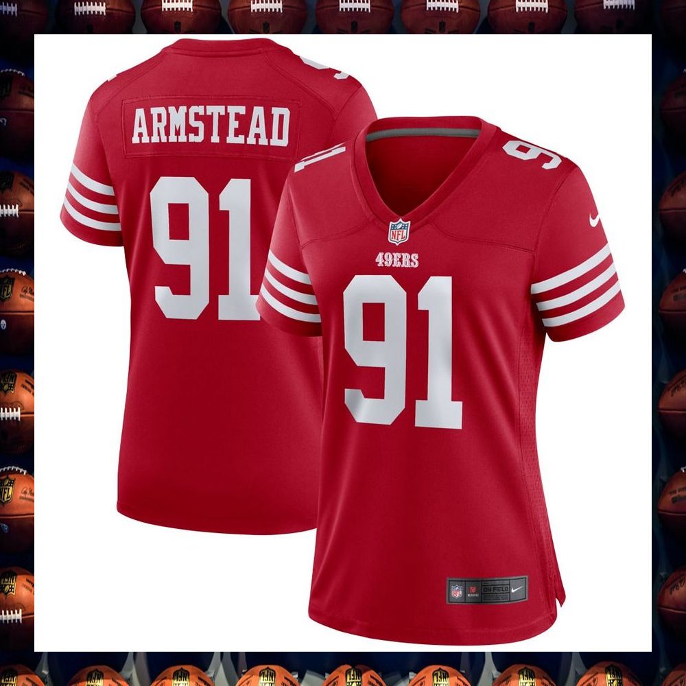 Arik Armstead San Francisco 49ers Women's Scarlet Football Jersey