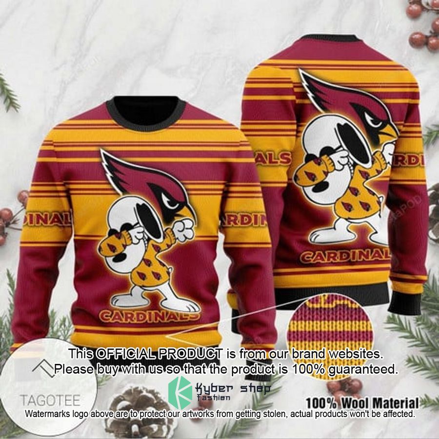 Arizona Cardinals Dabbing Snoopy Holiday Party Christmas Sweater 6 Arizona Cardinals Dabbing Snoopy Holiday Party Christmas Sweater word3