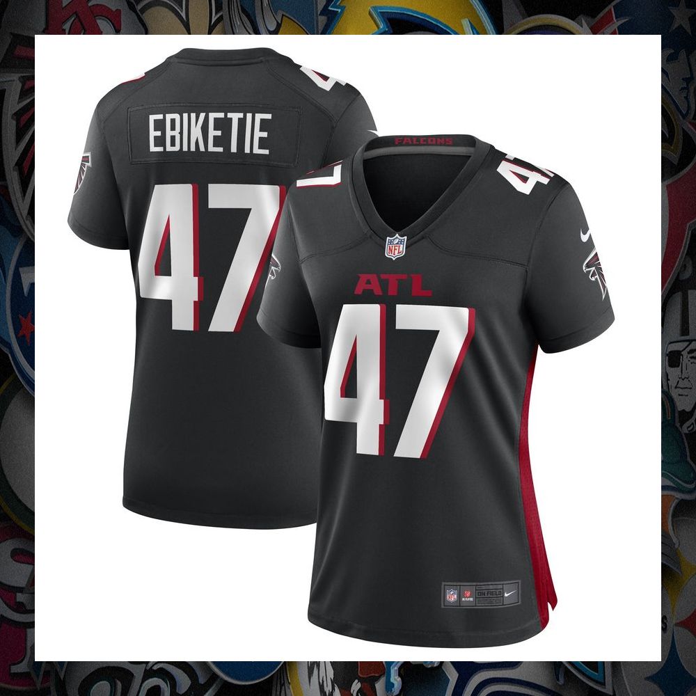 Arnold Ebiketie Atlanta Falcons Black Football Jersey 8 Arnold Ebiketie Atlanta Falcons Black Football Jersey word3