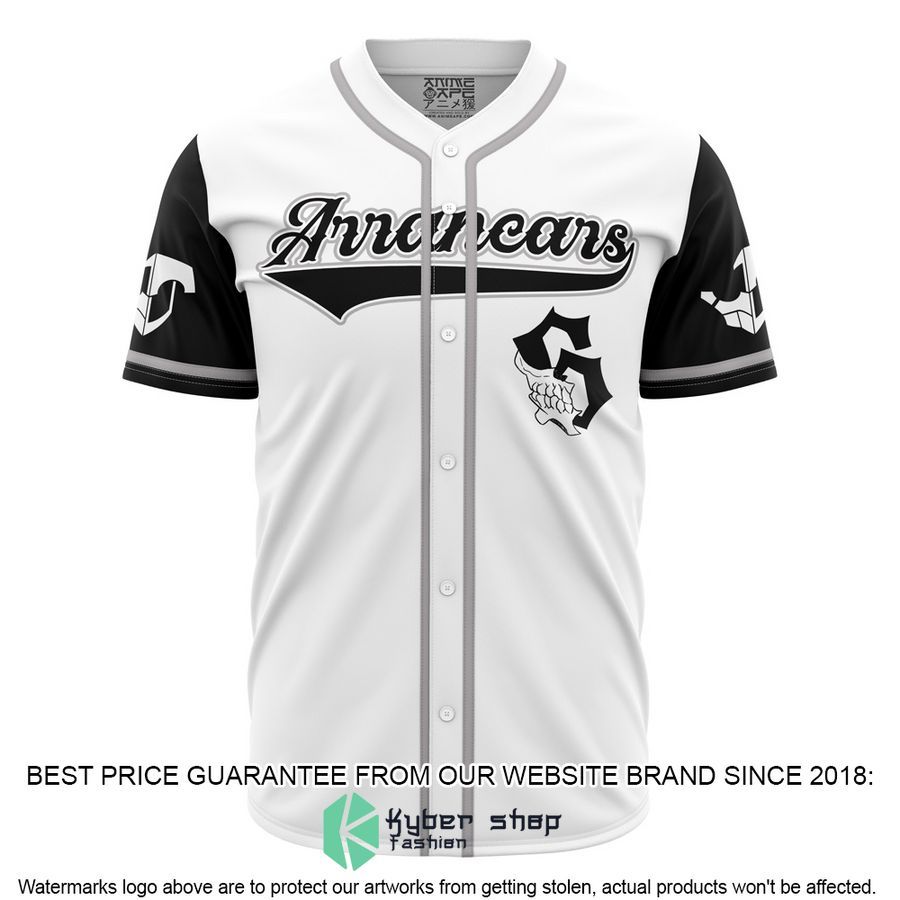 Arrancars Grimmjow Bleach Baseball Jersey word1