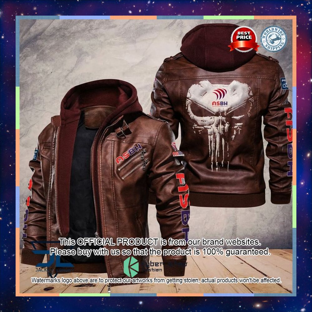 AS Beziers Herault Punisher Skull Leather Jacket 4 AS Beziers Herault Punisher Skull Leather Jacket word1