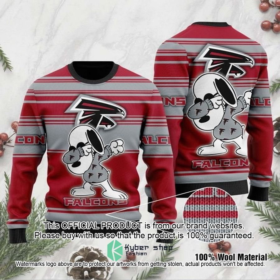 Atlanta Falcons Snoopy Dabbing Christmas Sweater