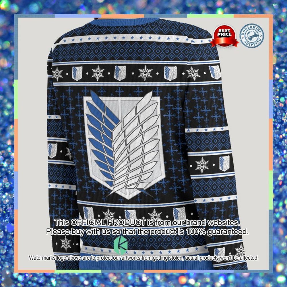 Attack on Titan Christmas Sweater 7 Attack on Titan Christmas Sweater word1