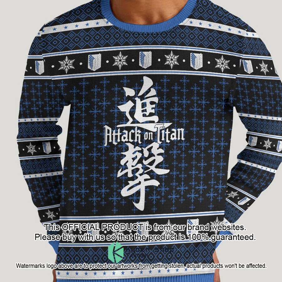 Attack on Titan Christmas Sweater 3 Attack on Titan Christmas Sweater word1