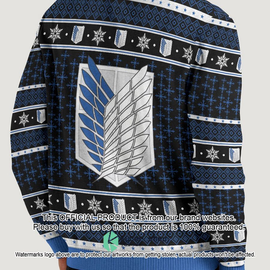 Attack on Titan Christmas Sweater 4 Attack on Titan Christmas Sweater word1