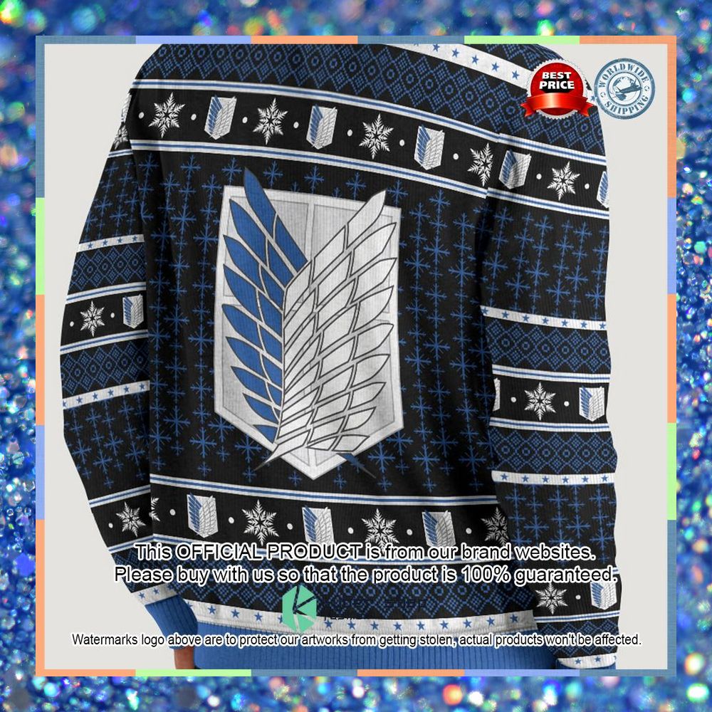 Attack on Titan Christmas Sweater 9 Attack on Titan Christmas Sweater word1