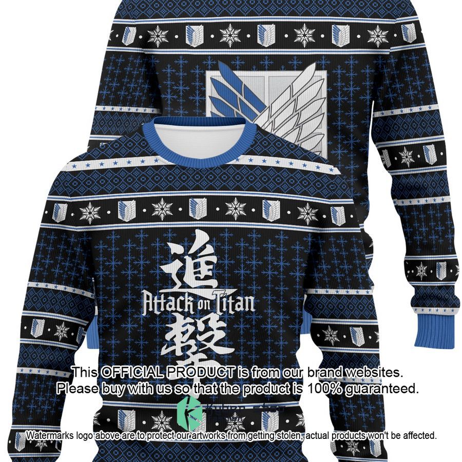 Attack on Titan Christmas Sweater 5 Attack on Titan Christmas Sweater word1