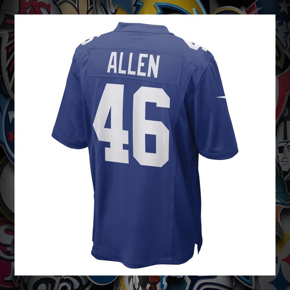 Austin Allen New York Giants Royal Football Jersey 7 Austin Allen New York Giants Royal Football Jersey word3
