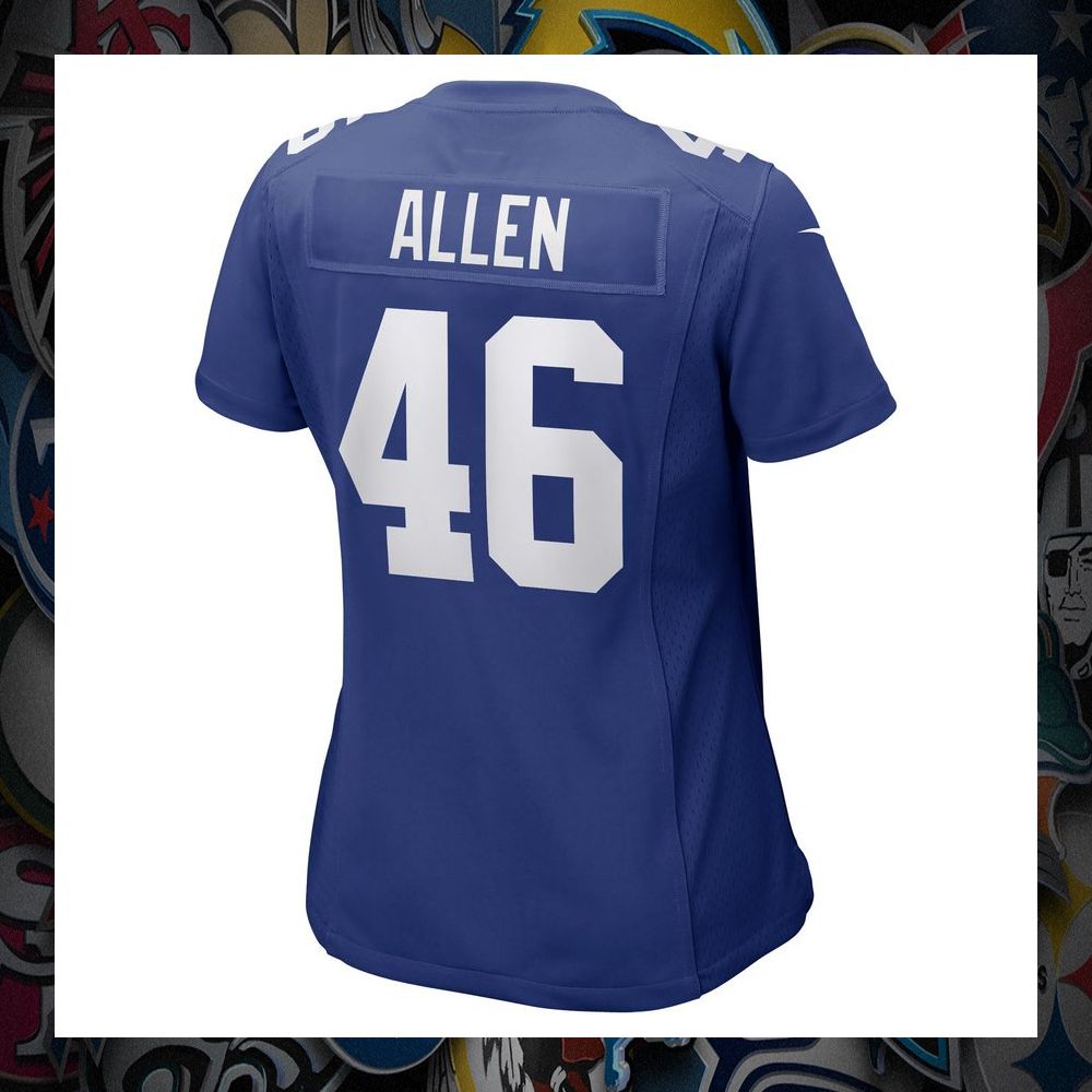 Austin Allen New York Giants Royal Football Jersey 7 Austin Allen New York Giants Royal Football Jersey word1