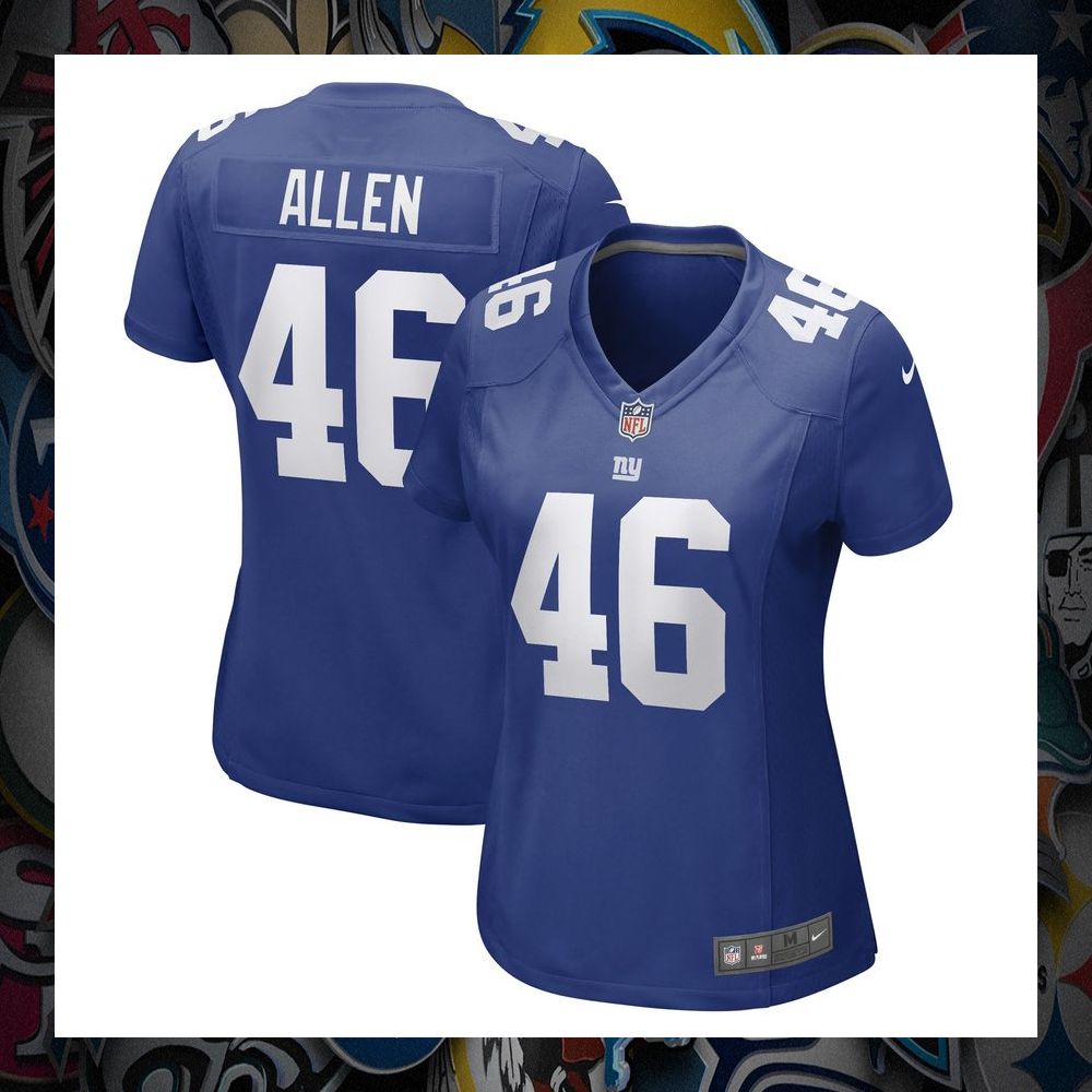 Austin Allen New York Giants Royal Football Jersey 8 Austin Allen New York Giants Royal Football Jersey word1
