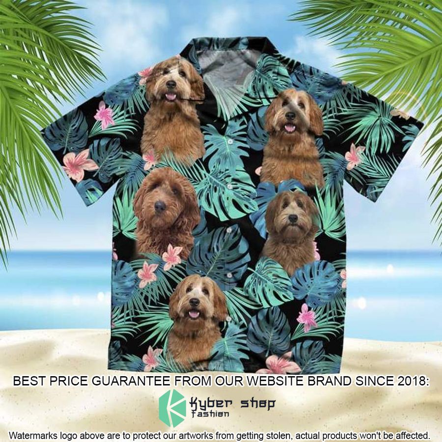 Australian Cobberdog Summer Leaves Hawaiian Shirt