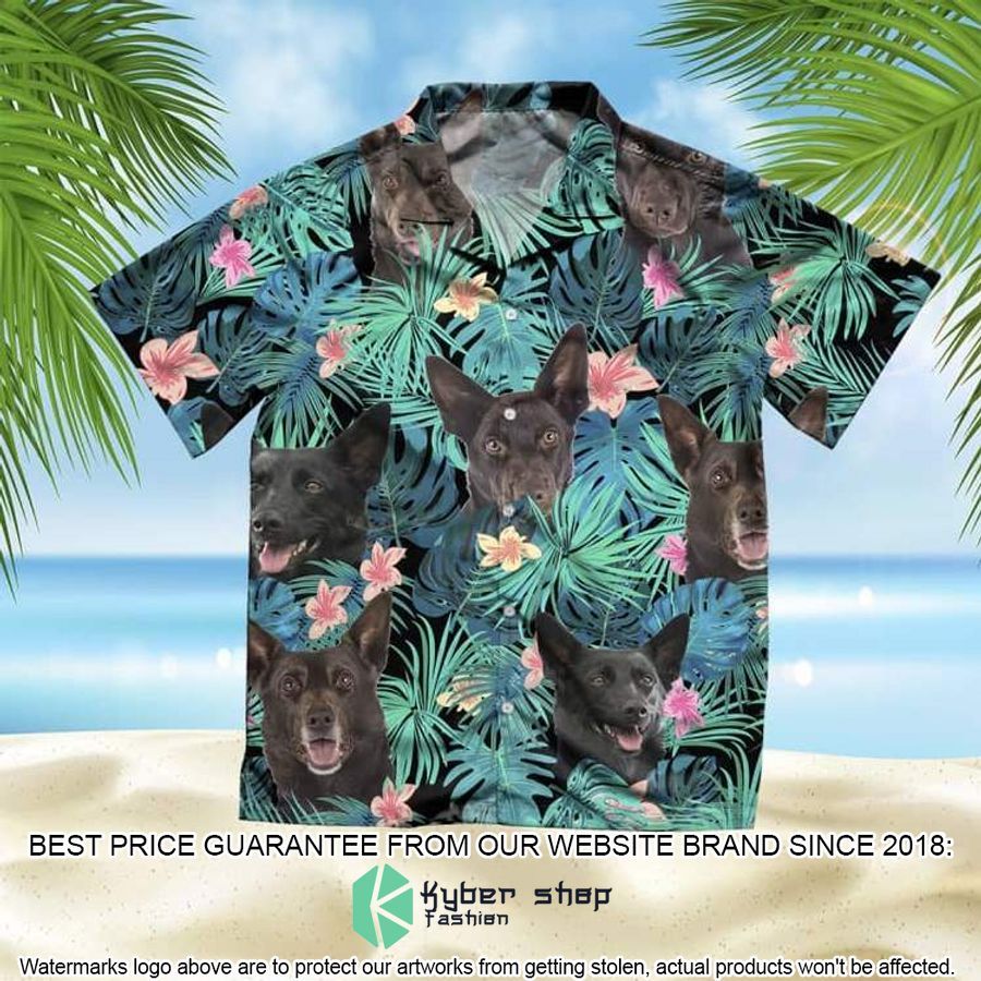 Australian Kelpie Summer Leaves Hawaiian Shirt