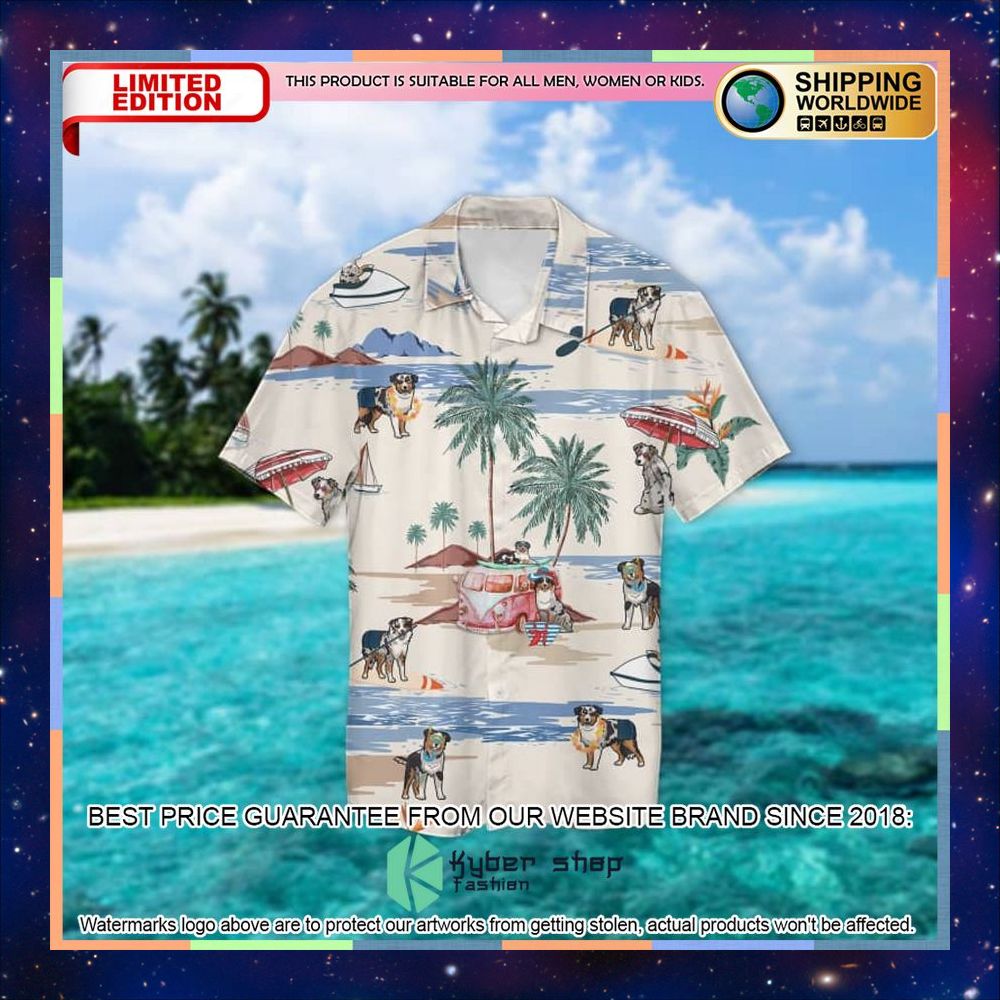Australian Shepherd Summer Beach Hawaiian Shirt 4 Australian Shepherd Summer Beach Hawaiian Shirt word2