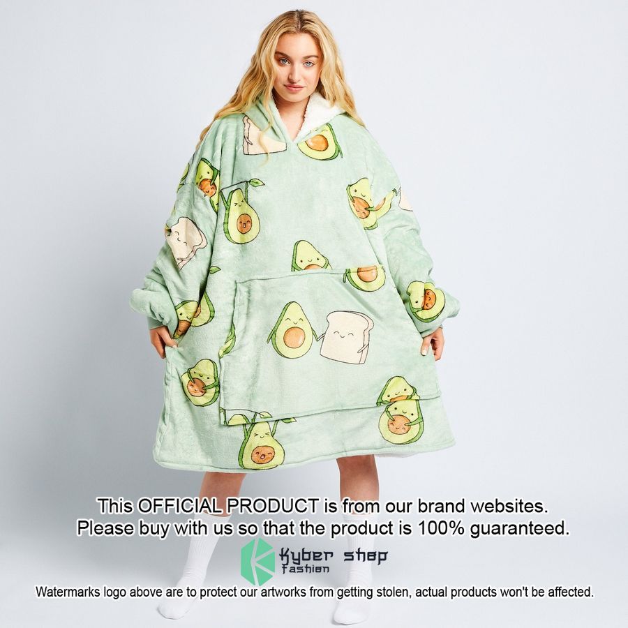 Avocado Oodie Blanket Hoodie word3