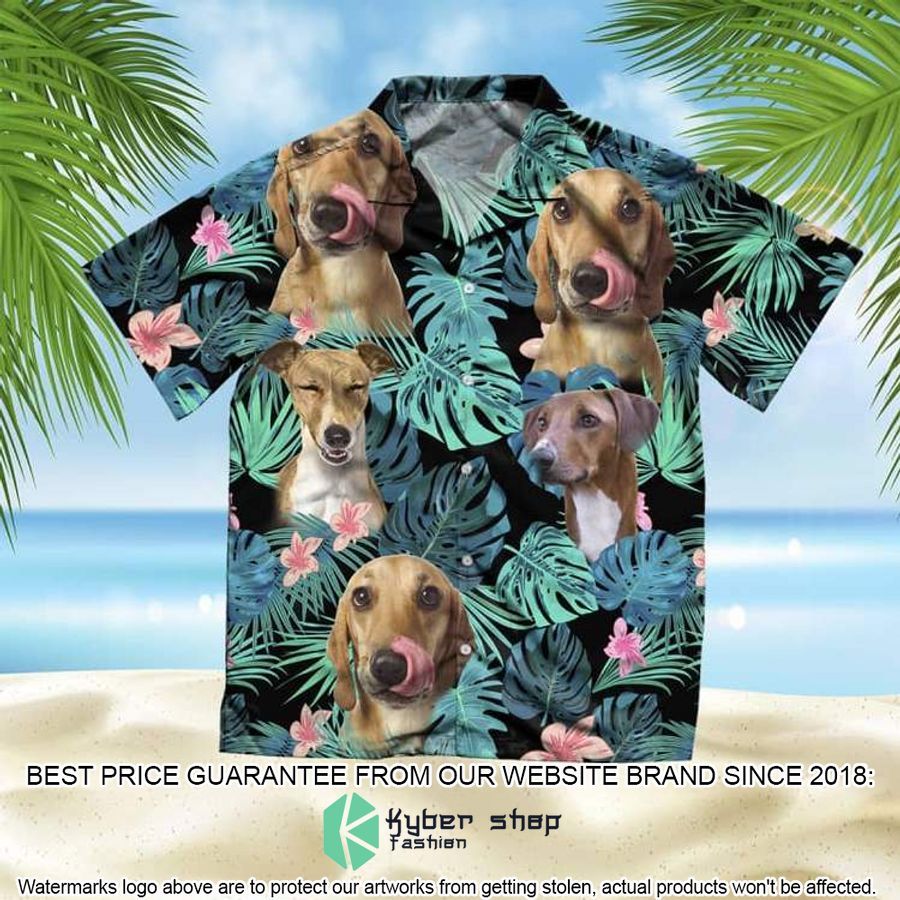 Azawakh Summer Leaves Hawaiian Shirt