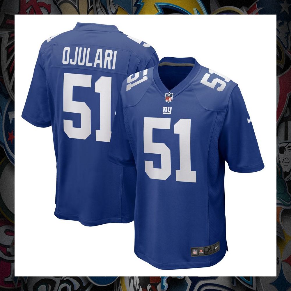 Azeez Ojulari New York Giants Nike Royal Football Jersey 5 Azeez Ojulari New York Giants Nike Royal Football Jersey word3