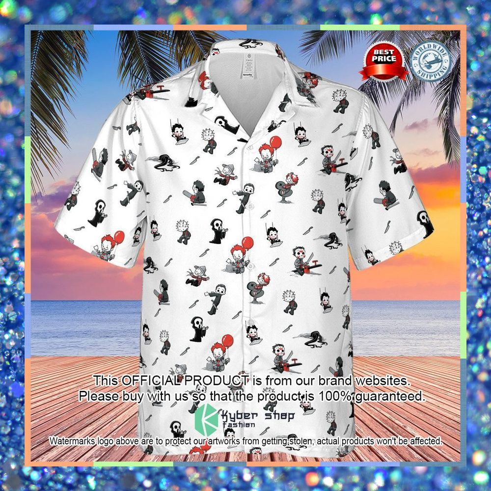 Baby Horror Characters Pattern Hawaiian Shirt 6 Baby Horror Characters Pattern Hawaiian Shirt word3
