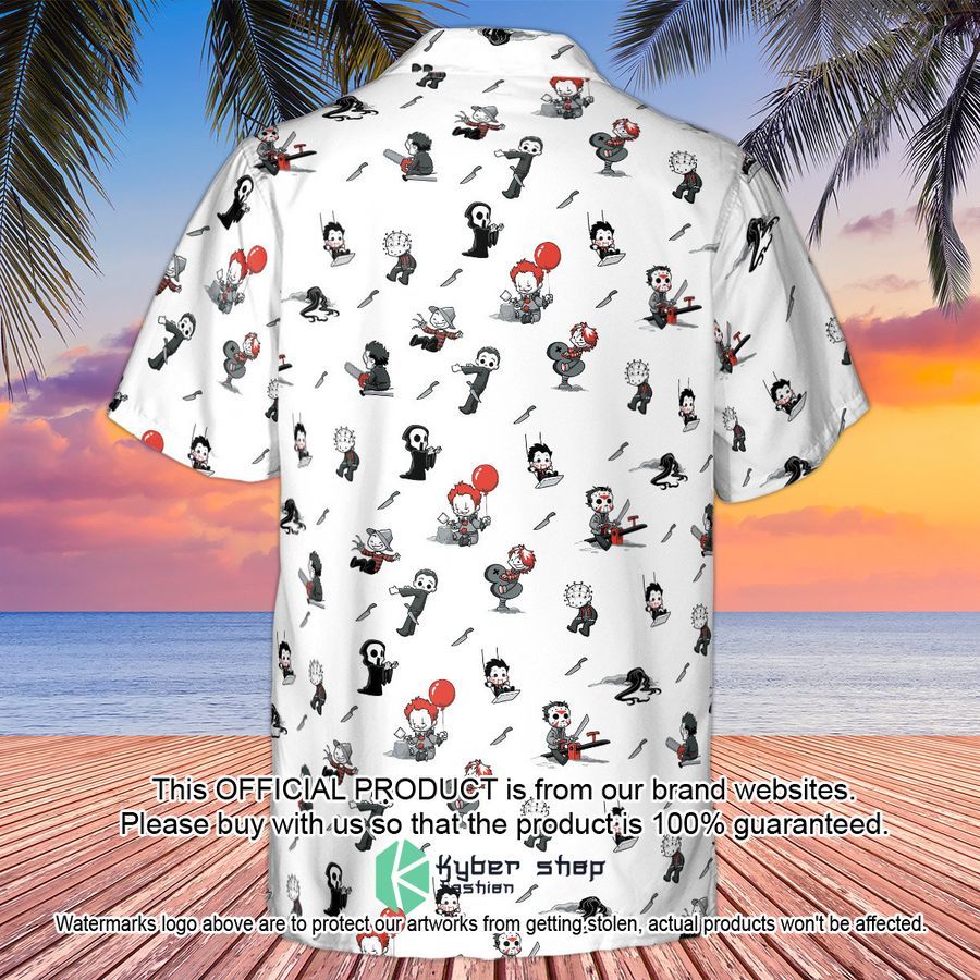 Baby Horror Characters Pattern Hawaiian Shirt 3 Baby Horror Characters Pattern Hawaiian Shirt word3